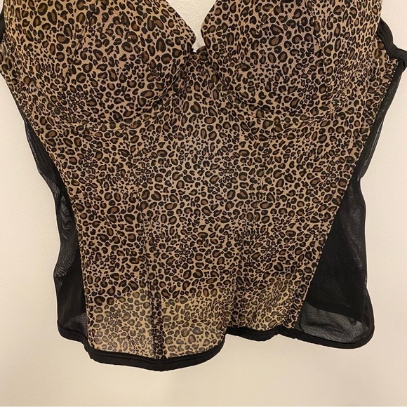H&M leopard print and black Y2K Witchy corset Bustier women’s size 36 C(31) - Picture 10 of 11